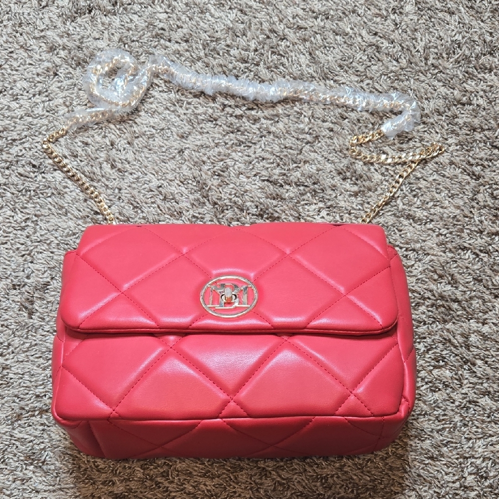 Studio Badgley Mischka Purse Handbag Bag Gold Chain Strap